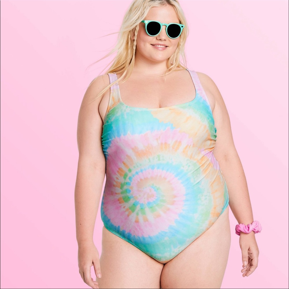 NWT Stoney Clover Lane x Target Tye Dye One Piece Rainbow